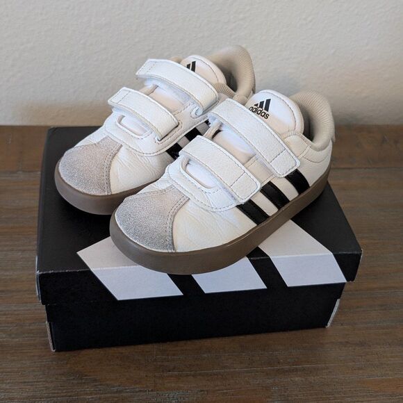 Adidas VL COURT 3.0 CF I ID9157 Skateboard Sneakers Kids Size 9K - Picture 1 of 10